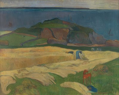 Harvest (Le Pouldu) by Paul Gauguin