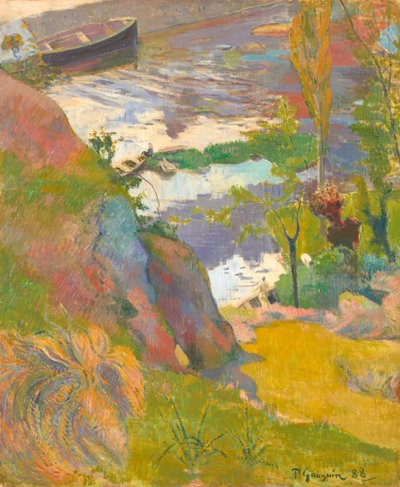 Fisherman and Bathers at the Aven by Paul Gauguin