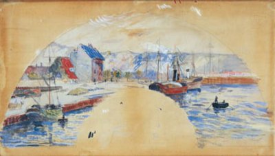 Harbor Scene by Paul Gauguin