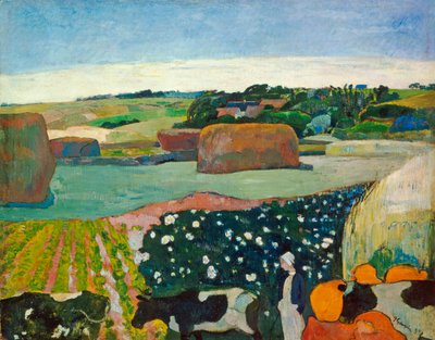 Haystacks in Brittany, 1890 by Paul Gauguin