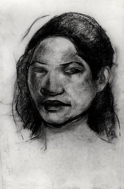 Head of a Tahitian by Paul Gauguin