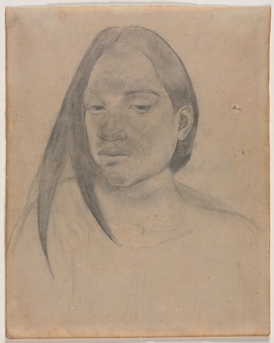Head of a Tahitian Woman by Paul Gauguin