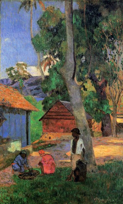 Huts in Martinique by Paul Gauguin