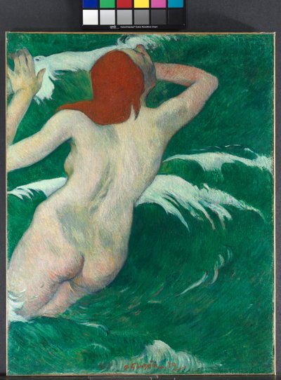 In the Waves by Paul Gauguin