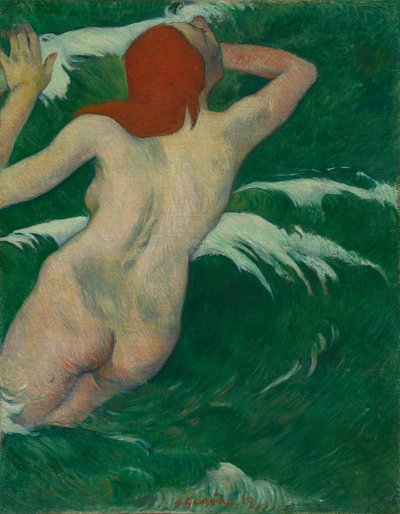 In the Waves by Paul Gauguin
