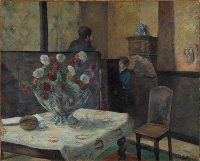 Interior of the Painter Paris, Rue Carcel, 1881 by Paul Gauguin