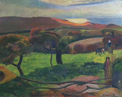 Landscape in Brittany by Paul Gauguin