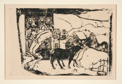 The Breton Calvary by Paul Gauguin