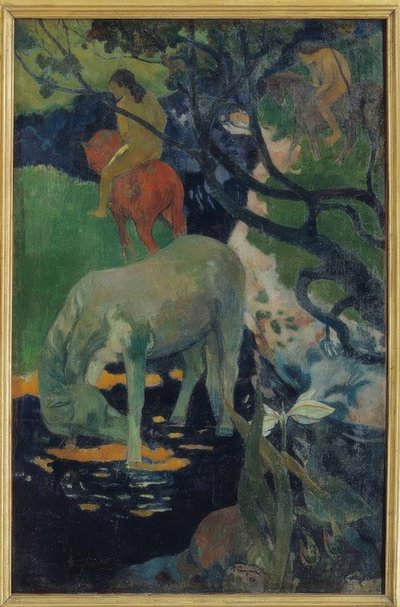 The White Horse by Paul Gauguin