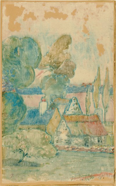 The Cottages by Paul Gauguin