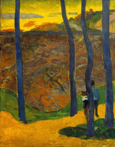The Blue Trees by Paul Gauguin