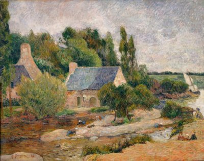 The Washerwomen at Pont-Aven by Paul Gauguin