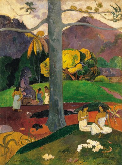Mata Mua (In Olden Times) by Paul Gauguin