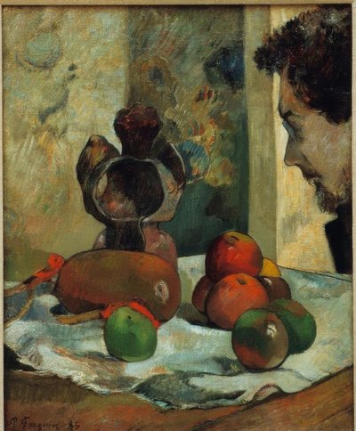 Still Life with Profile of Laval by Paul Gauguin
