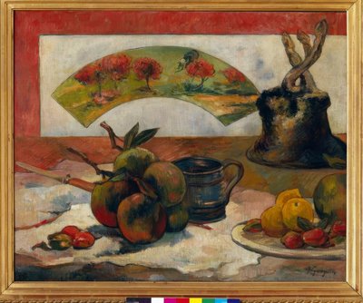 Still Life with Fan by Paul Gauguin