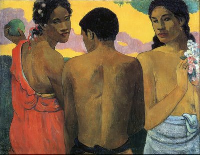 Three Tahitians by Paul Gauguin