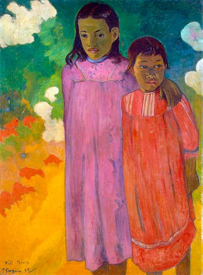 Piti Tiena, Two Sisters, 1892 by Paul Gauguin