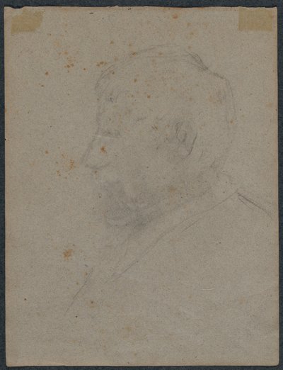 Profile Bust of a Man (verso) by Paul Gauguin