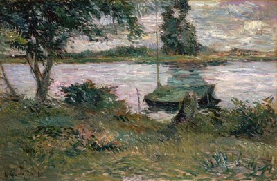 Riverbank by Paul Gauguin