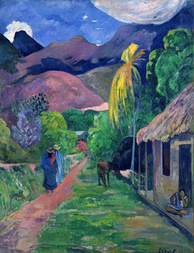 Rue de Tahiti by Paul Gauguin