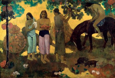 Rupe Rupe Fruit Gathering by Paul Gauguin