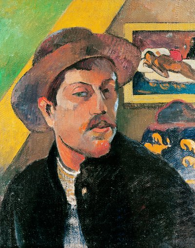 Self Portrait in a Hat by Paul Gauguin