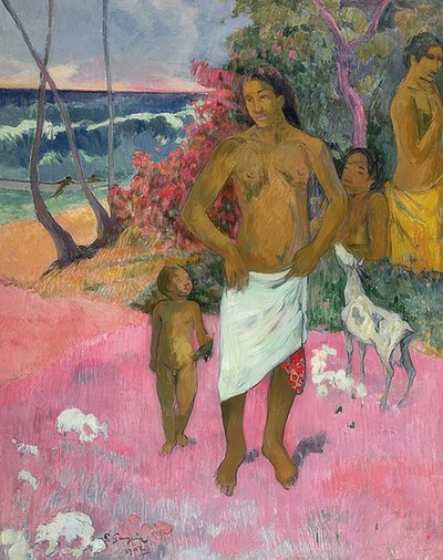 Walk by the Sea. 1902 by Paul Gauguin