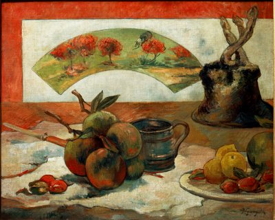 Still Life at the Fan by Paul Gauguin