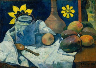 Still Life with Teapot and Fruit by Paul Gauguin