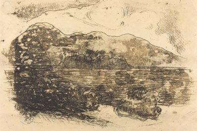 Tahitian Shore [recto] by Paul Gauguin