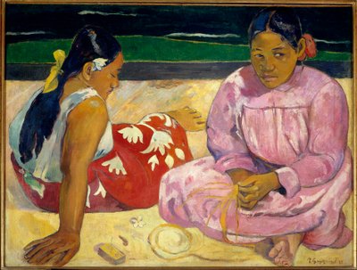 Tahitian Women or On the Beach by Paul Gauguin