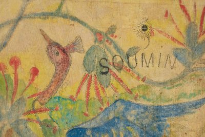 The Blue Ibis (detail) by Paul Gauguin
