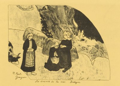 The Dramas of the Sea - Brittany by Paul Gauguin