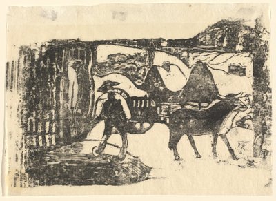 The Ox Cart by Paul Gauguin