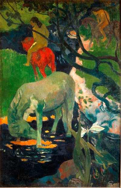 The White Horse by Paul Gauguin
