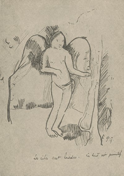 The Wings are Heavy by Paul Gauguin