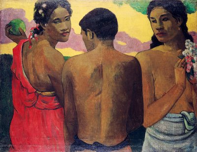 Three Tahitians by Paul Gauguin
