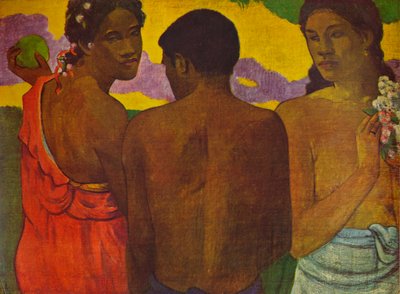Three Tahitians by Paul Gauguin