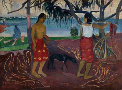 Under the Pandanus by Paul Gauguin