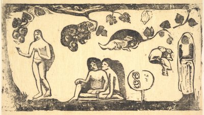 Women, Animals, and Foliage by Paul Gauguin