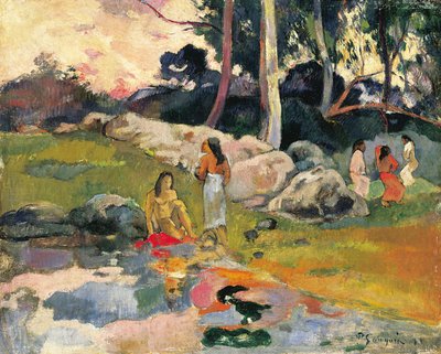 Women by the Riverside by Paul Gauguin