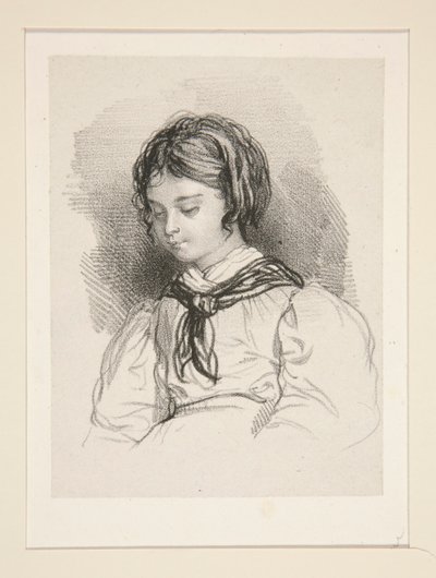 Bust of a Little Girl by Paul Gavarni