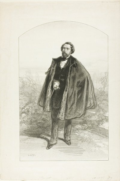 Alfred de Musset by Paul Gavarni