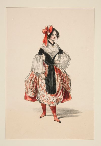 Bachelorette. Satin Beret. by Paul Gavarni