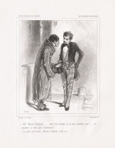 Baliverneries Parisiennes: Ah! Monsieur Radiguet by Paul Gavarni