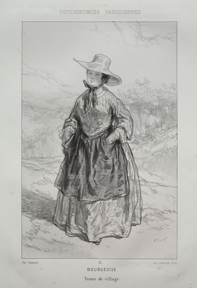 Bourgeois Woman by Paul Gavarni