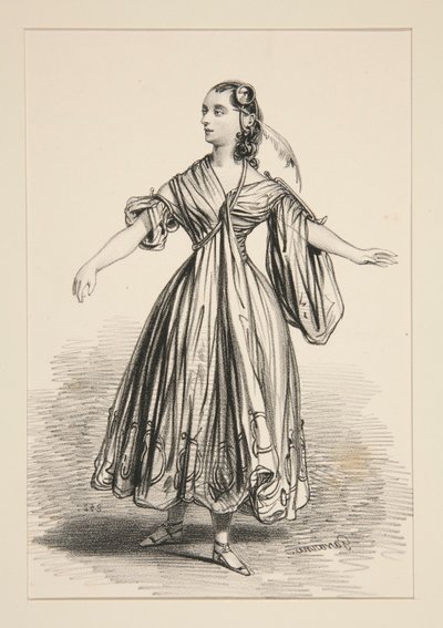 Costume of Mademoiselle Dejazet, Role of L by Paul Gavarni