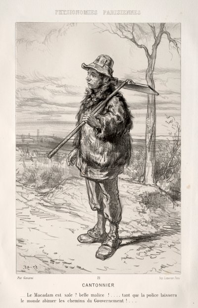 Road Worker by Paul Gavarni