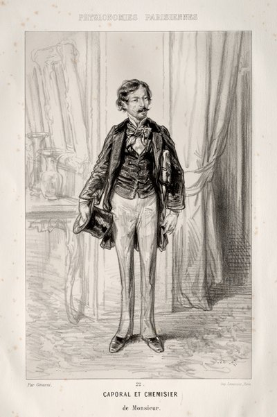 Corporal and Shirtmaker by Paul Gavarni