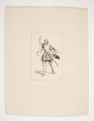 Costume of Marcel, played by Levasseur by Paul Gavarni